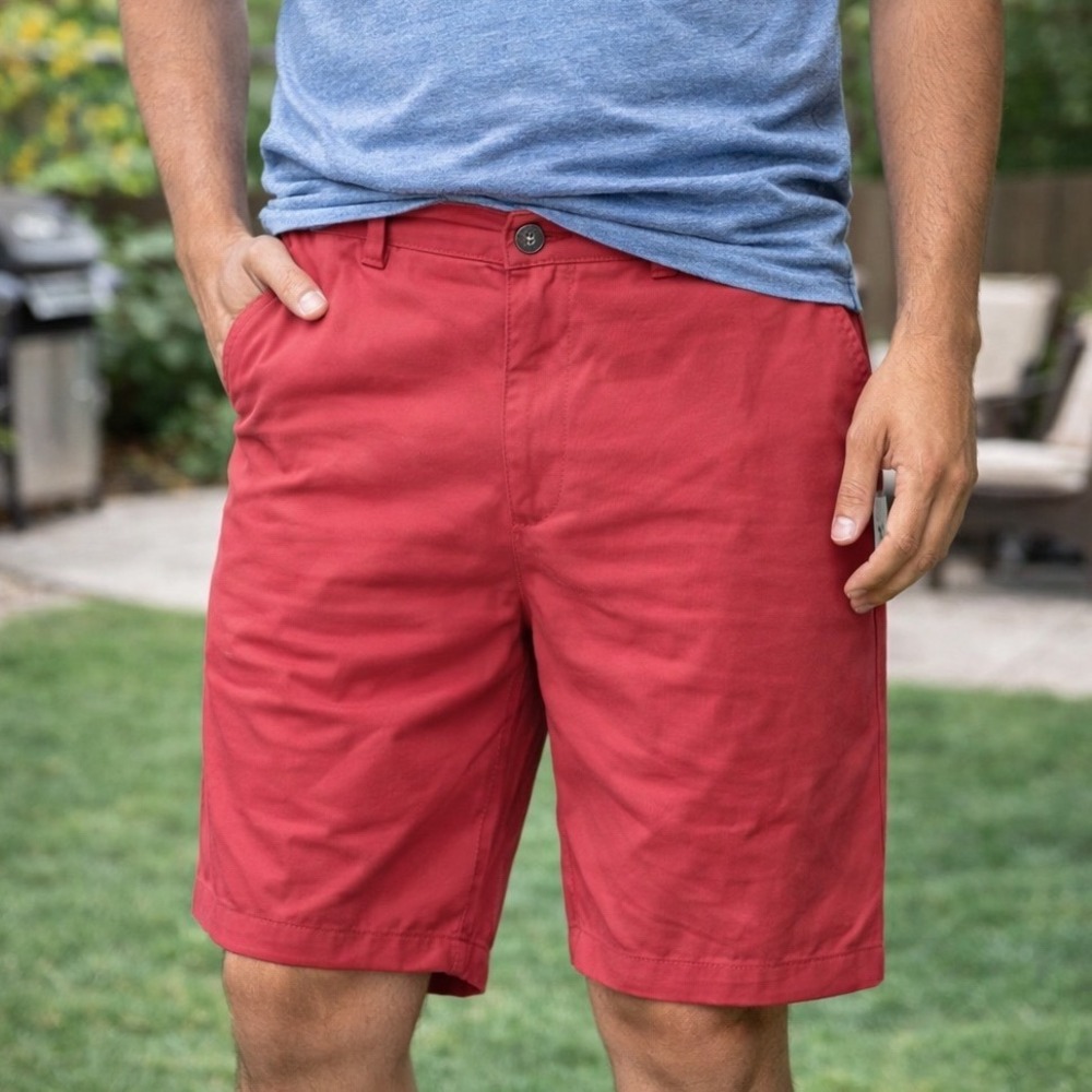 Southern Tide brrr‎ Performance Shorts Mens 40 Coral Pink Cooling Stretch Golf